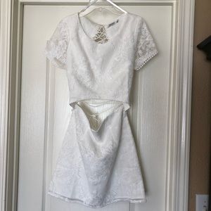 Short, white dress